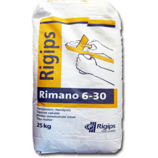 Rigips Rimano 6-30 gipszes vakolat (25kg/zsák)   30 zs/ #