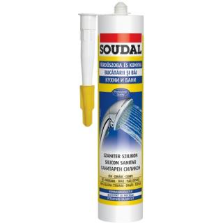 Soudal Szaniter szilikon átlátszó, gombásodásgátló, 300ml  