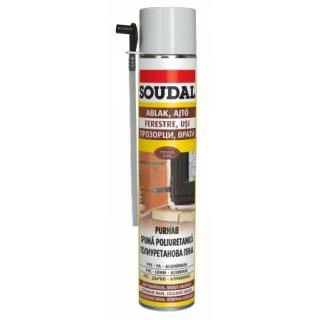 Soudal ablak, ajtó szerelő purhab 500 ml normál